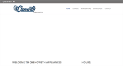 Desktop Screenshot of chenowethappliances.com